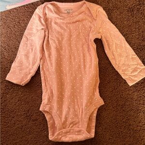 Carter's Peach Polka Dot Bodysuit